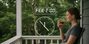 Person enjoying a peaceful moment outdoors, symbolizing reclaimed time and slow living.