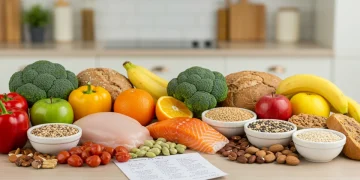 Colorful healthy foods for meal planning under new USDA guidelines