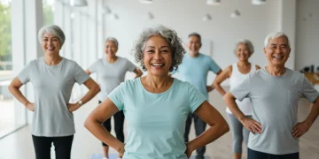 Seniors actively participating in wellness programs, signifying proactive health under new Medicare policies.