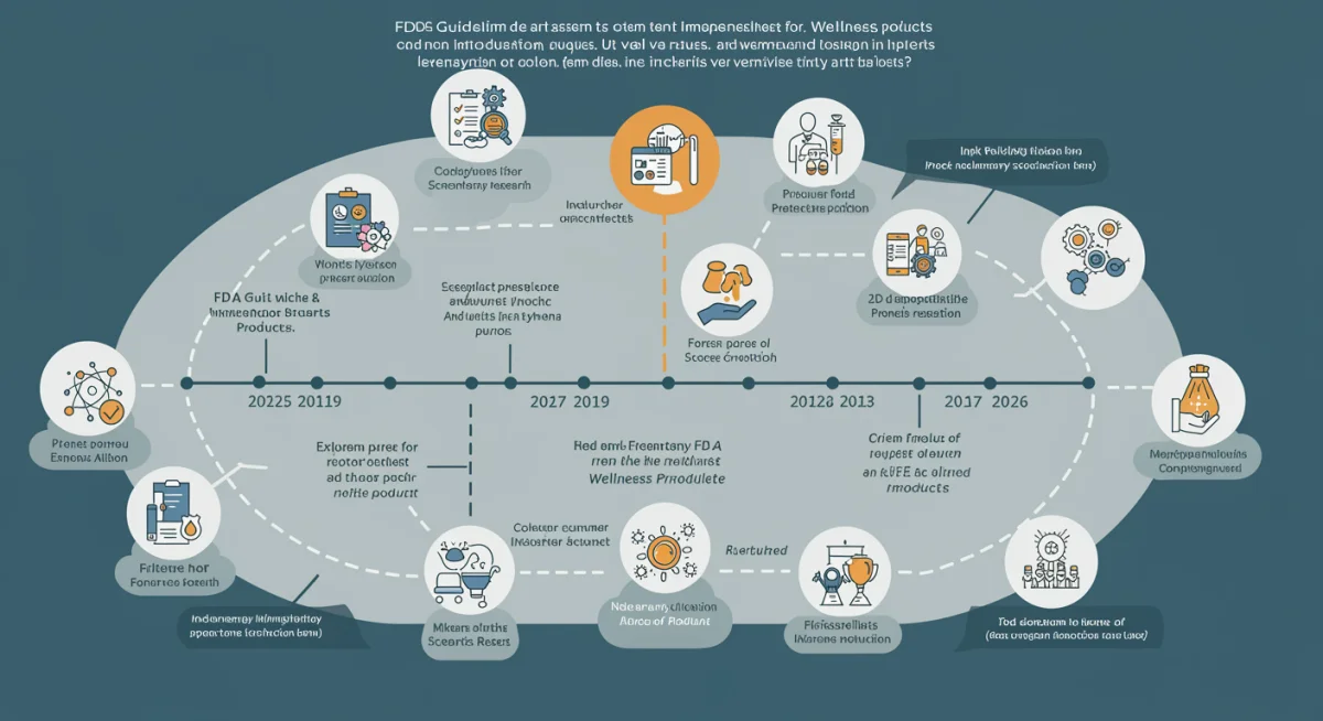 Timeline of FDA guideline implementation for wellness products